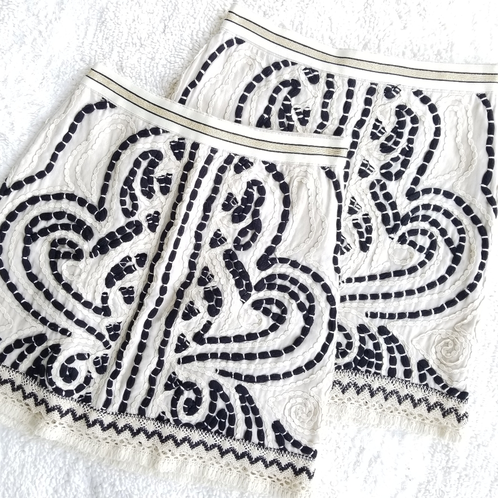 🔥LAST 1🔥NWT ANTHROPOLOGIE BOHO TEXTURED MINI SKIRT - Picture 2 of 8